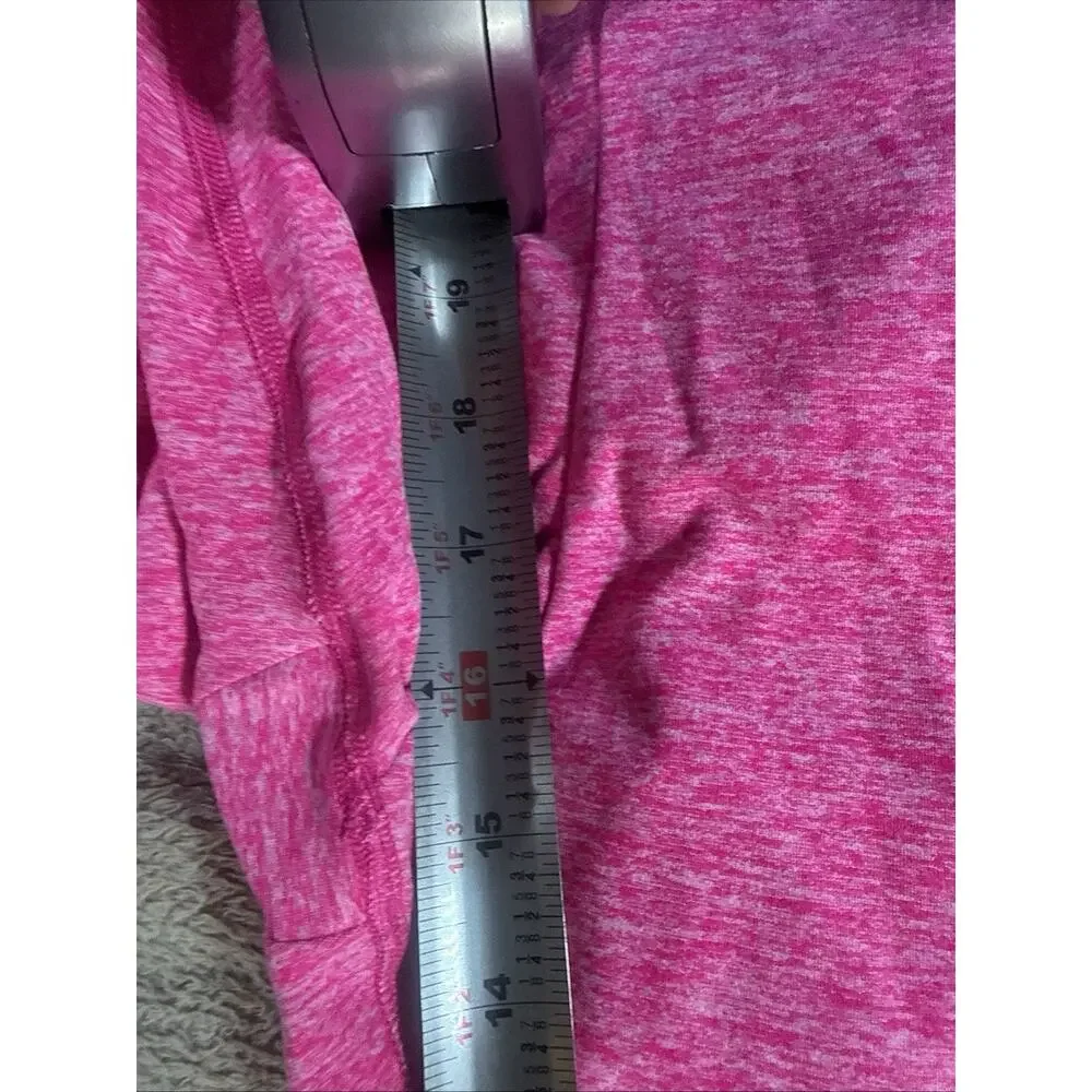 Alo Yoga Women's Size S High Waist Alosoft Iconic 90’s Capri Heather Neon Pink